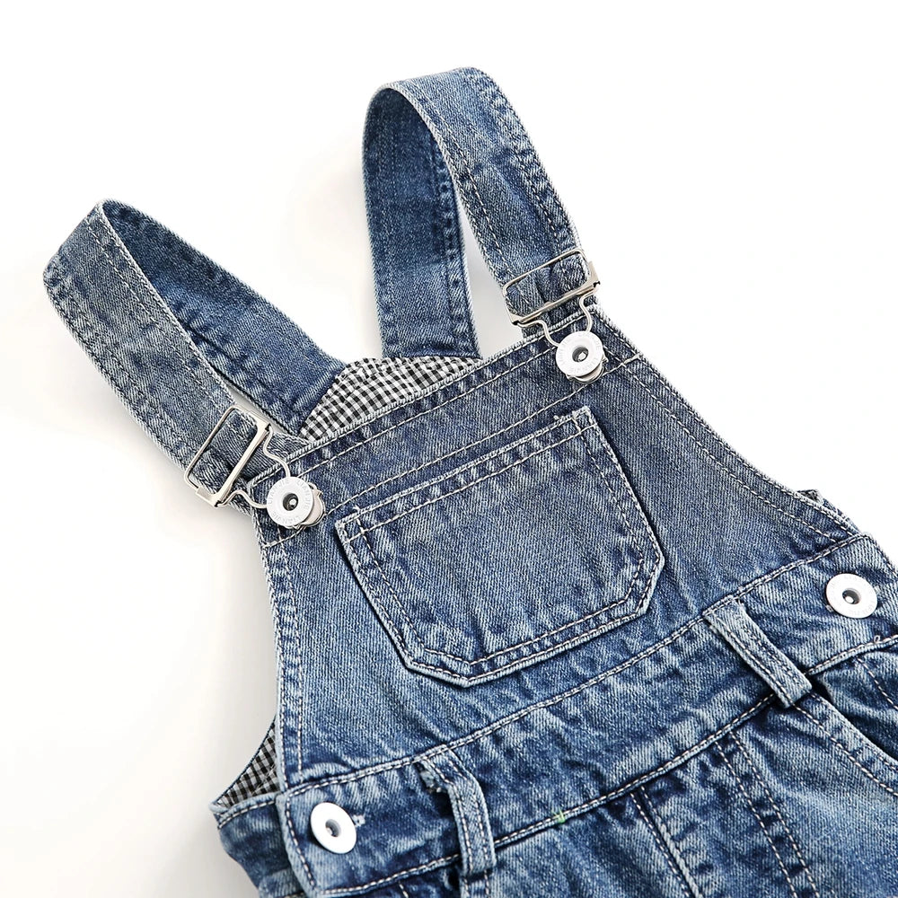 1-8T Kids Jeans Baby Rompers Spring Boys Girls Overalls Bebe Jumpsuit Pants Toddler Trousers Kids Clothes Children Clothing 2 3