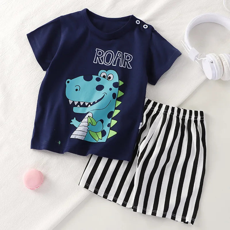 1 2 3 year Baby Clothing Girls Boys Cotton Suit for Children Two Clothes Sets for Babies Newborn Baby Clothes