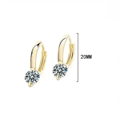 1ct D Moissanite Solitaire Earrings for Women 2023 Diamond Sterling Silver Hoop Earrings 925 Drop Earrings for Girls 14k Gold