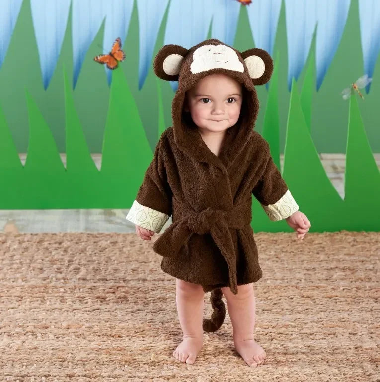 0-6 Years Baby Cute Animal Pure Cotton Kids Bathrobe Baby Bathrobe Unisex Winter Newborn Baby Boys Girls Clothes Baby Pajamas