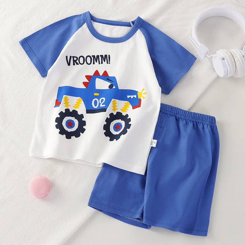 1 2 3 year Baby Clothing Girls Boys Cotton Suit for Children Two Clothes Sets for Babies Newborn Baby Clothes