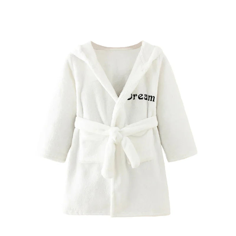 Warm Soft Children Flannel Pajamas New Boys Dinosaur Robe Autumn Winter Kids Bathrobe Baby Girl Homewear Child Sleepwear 2-8Year