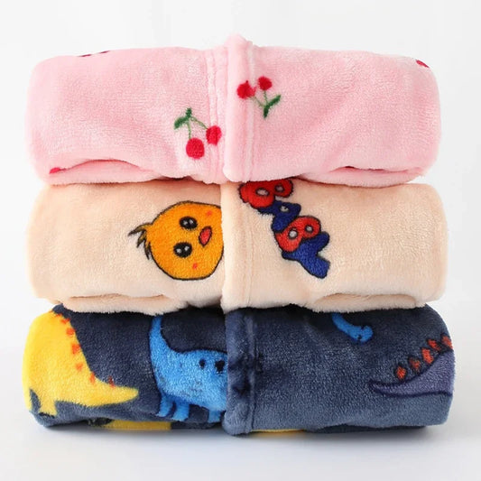 Warm Soft Children Flannel Pajamas New Boys Dinosaur Robe Autumn Winter Kids Bathrobe Baby Girl Homewear Child Sleepwear 2-8Year