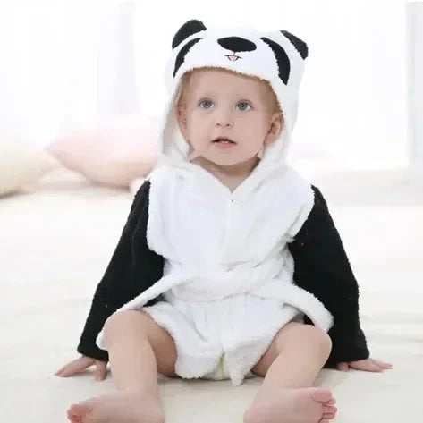 0-6 Years Baby Cute Animal Pure Cotton Kids Bathrobe Baby Bathrobe Unisex Winter Newborn Baby Boys Girls Clothes Baby Pajamas